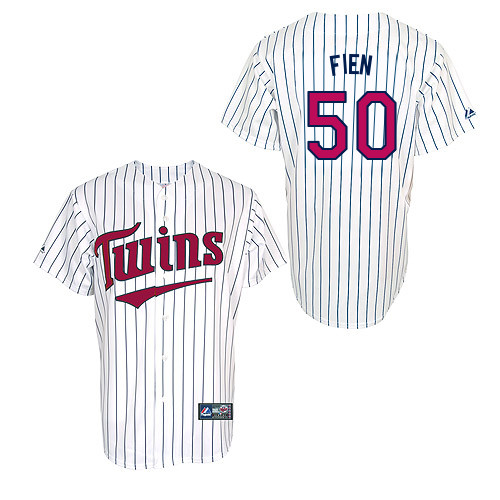 Casey Fien #50 Youth Baseball Jersey-Minnesota Twins Authentic 2014 ALL Star Alternate 3 White Cool Base MLB Jersey